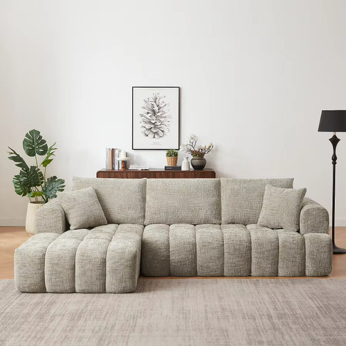 Chenille shape sleeper sofa - chenille,