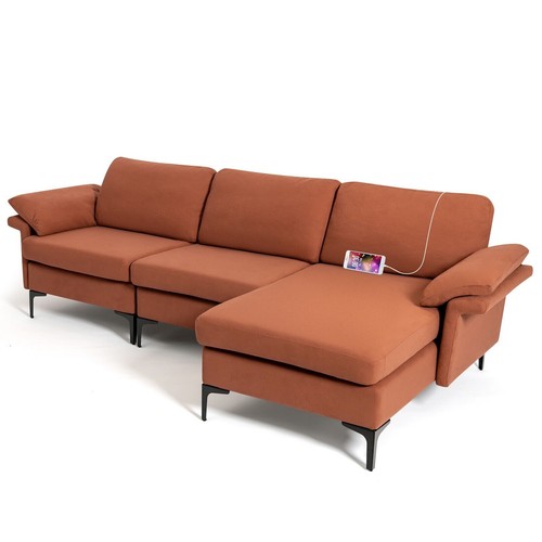 Modular shaped seater sofa - modular,