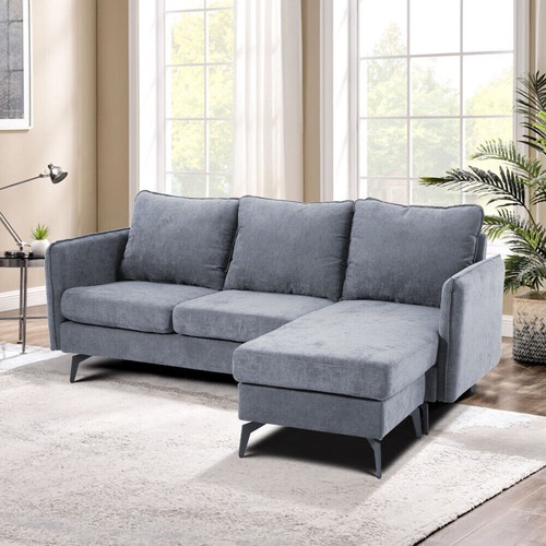 Seater chenille corner sofa - seater,