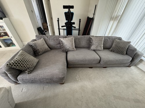 Modern grey fabric shape - grey,